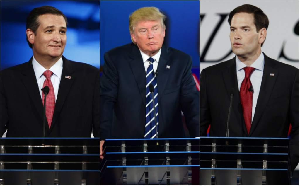 Rubio ataca la credibilidad de Trump en el décimo debate republicano