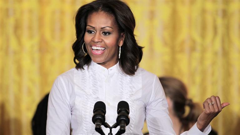 Michelle Obama conversó con escolares peruanas por el Día de la Niña