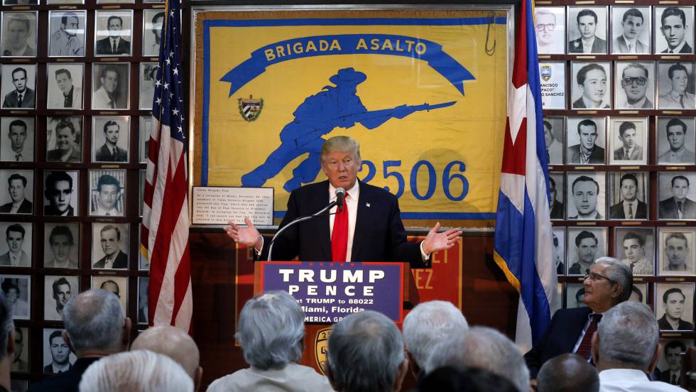 Trump corteja el voto anticastrista en Miami